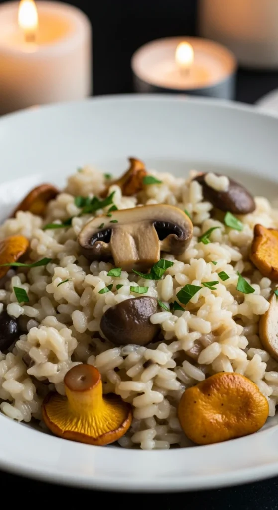 1. Creamy Mushroom Risotto