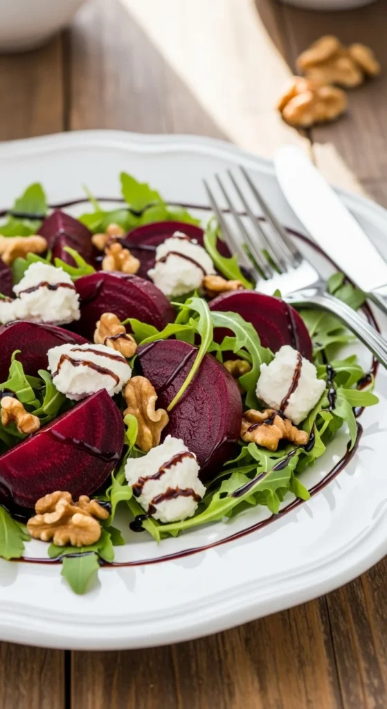 Roasted Beet and Goat Cheese Salad