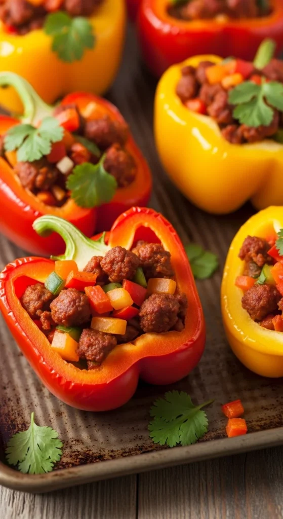 14. Chorizo-Stuffed Bell Peppers