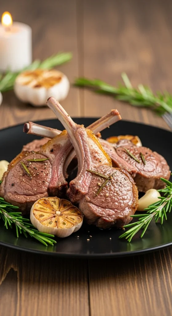15. Rosemary Garlic Lamb Chops