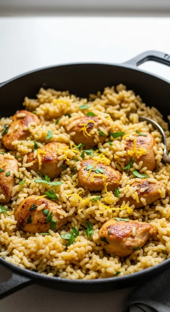 5. Lemon Herb Chicken and Rice