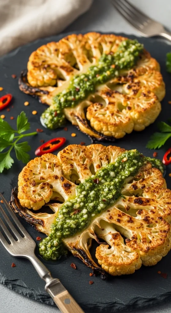 Cauliflower Steak with Chimichurri