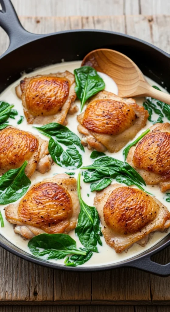 Creamy Garlic Chicken Skillet