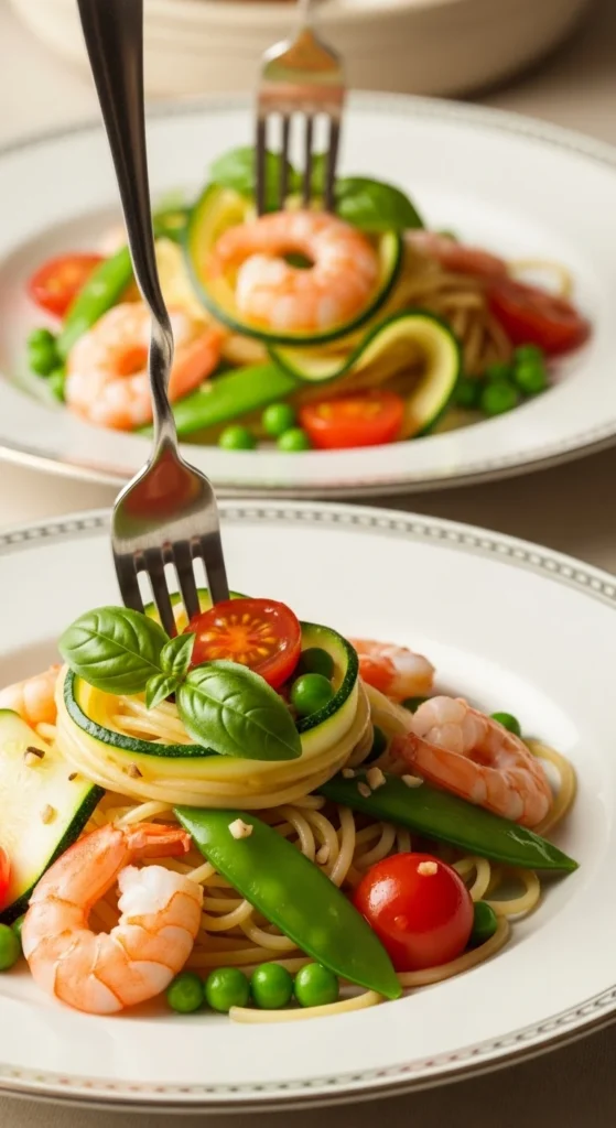 Pasta Primavera with Shrimp