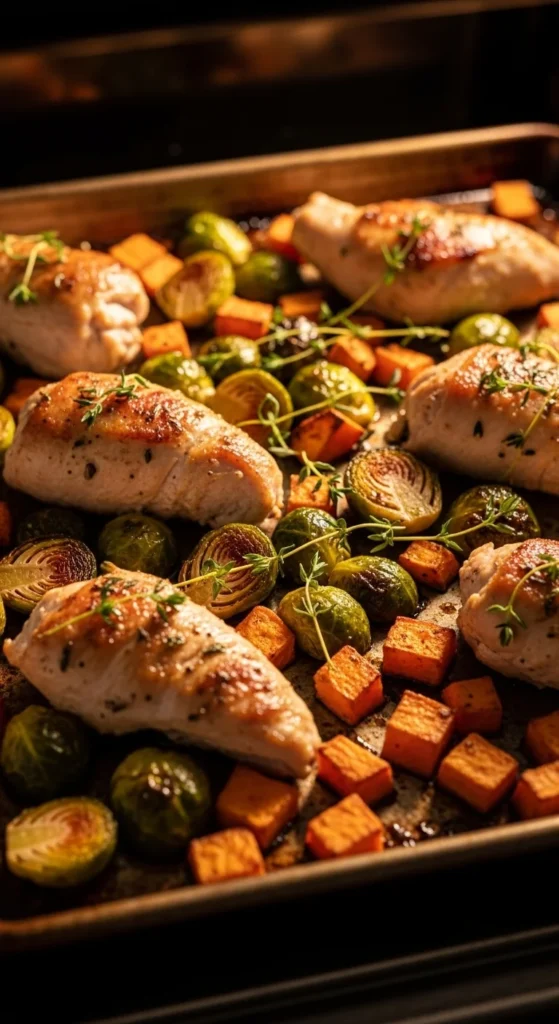 Turkey and Brussels Sprouts Sheet Pan Dinner