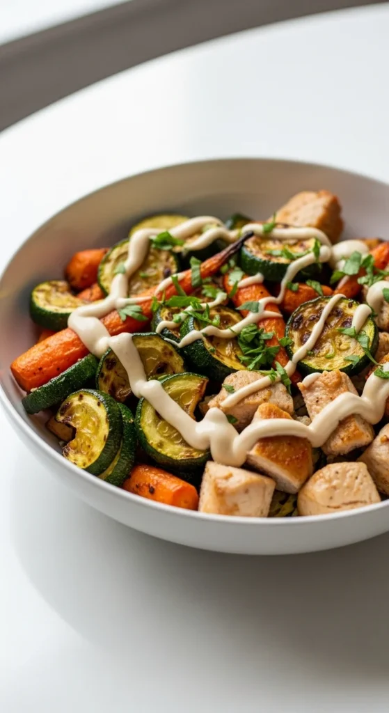 Turkey and Roasted Vegetable Bowl