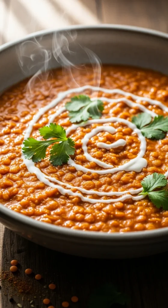 1. Creamy Red Lentil Curry