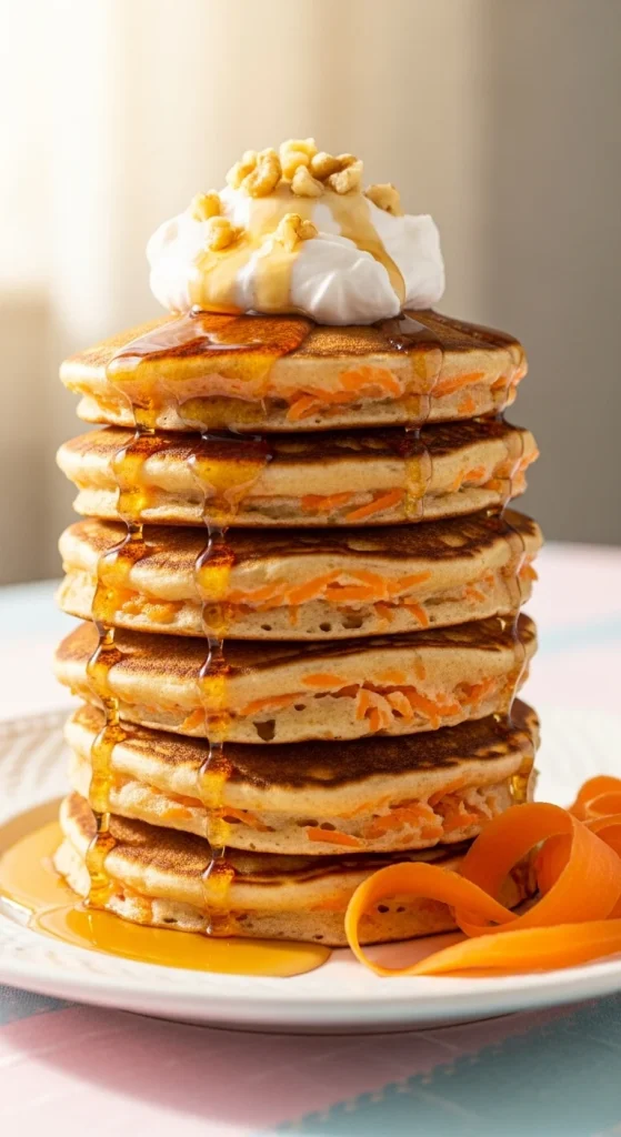 1. Fluffy Vegan Carrot Cake Pancakes