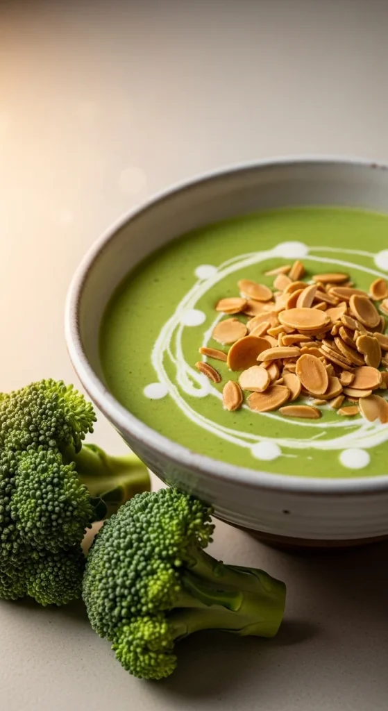 10. Broccoli Almond Soup