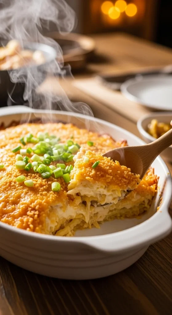11. Hash Brown Casserole with Vegan Cheese