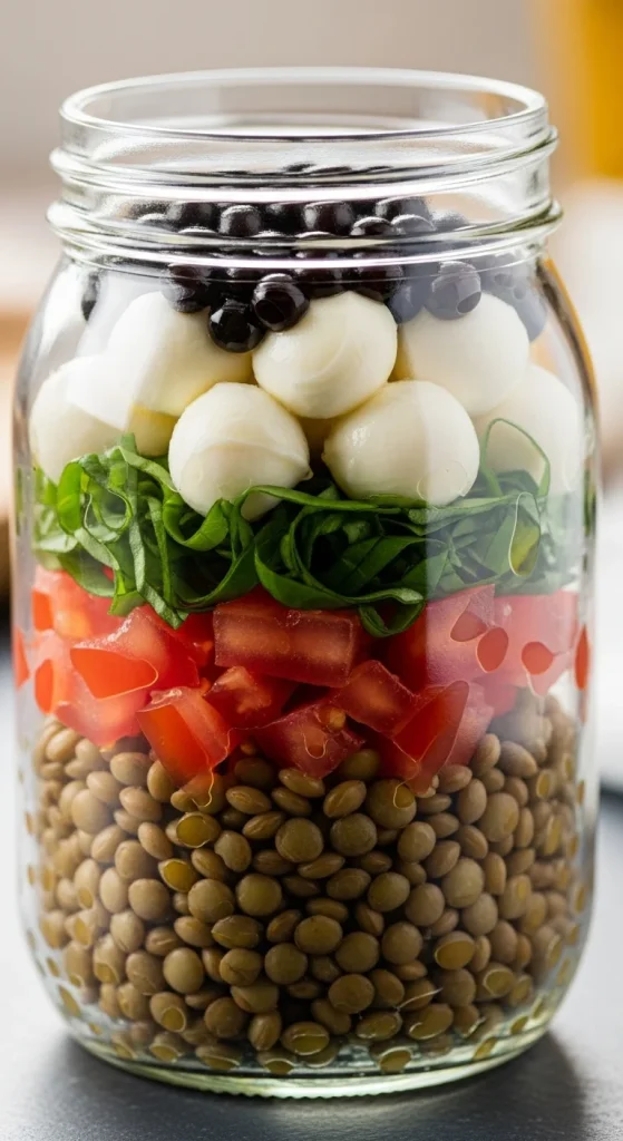 11. Lentil Tomato Basil Salad