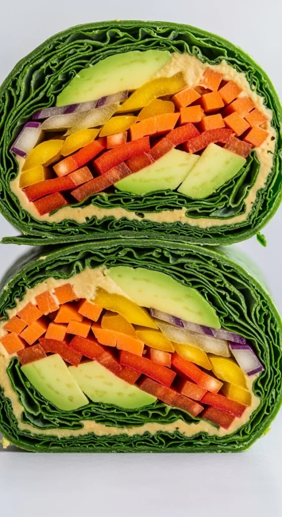 13. Kale Avocado Hummus Wrap