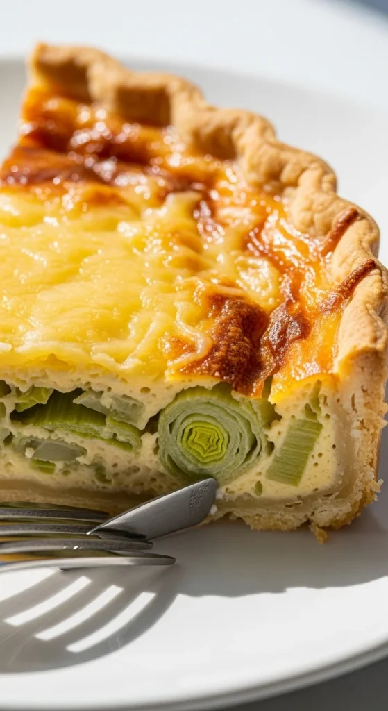 13. Leek and Gruyere Quiche