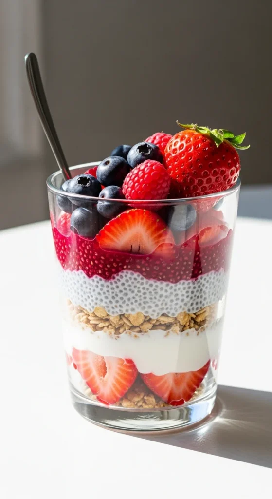 13. Strawberry Chia Jam Parfaits