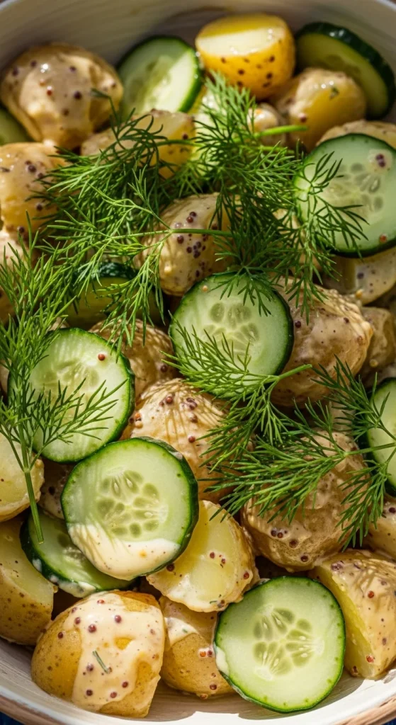 14. Potato Dill Cucumber Salad
