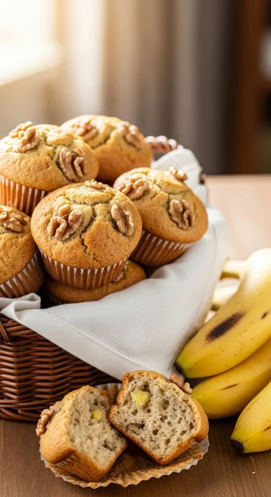 15. Banana Walnut Muffins