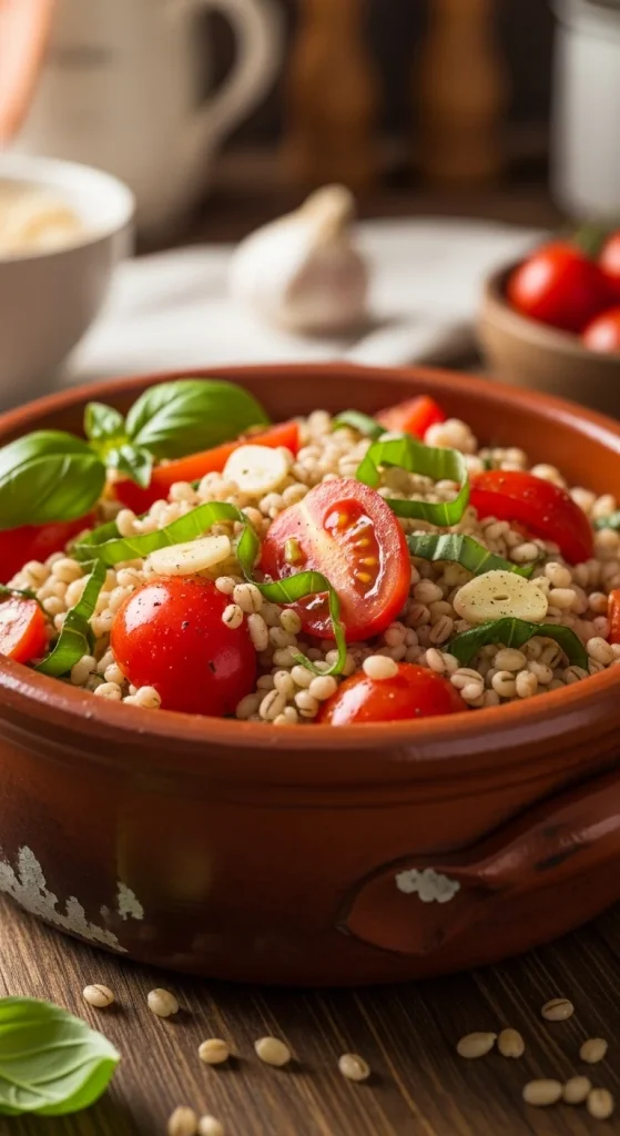15. Barley Tomato Basil Salad