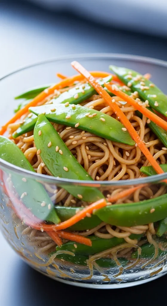 15. Snap Pea and Sesame Noodle Bowl