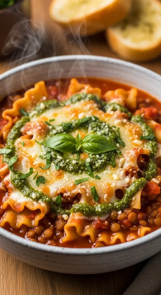 19. Lentil Lasagna Soup
