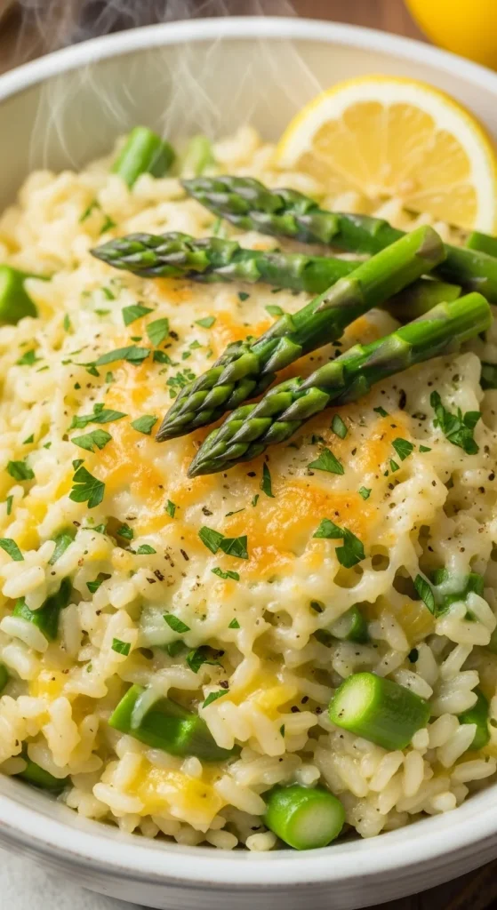 2. Creamy Lemon Asparagus Risotto