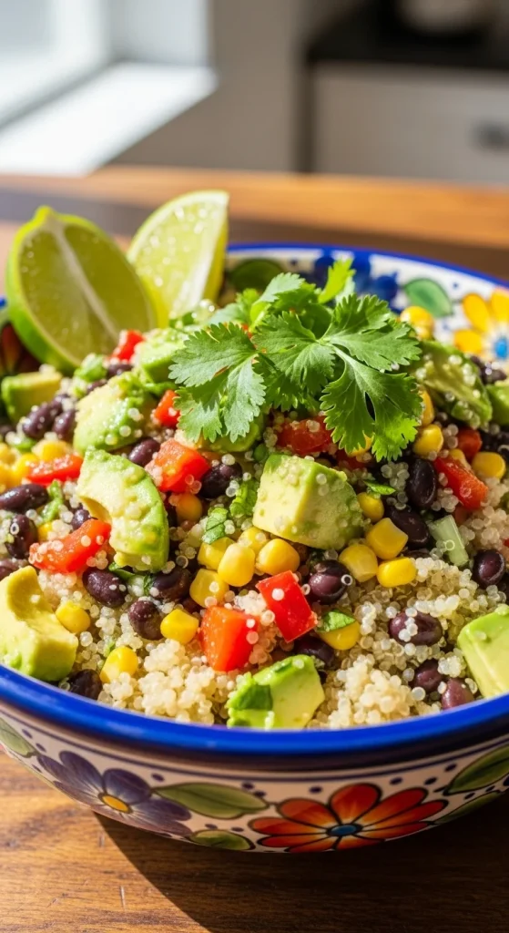 2. Quinoa Black Bean Fiesta Salad