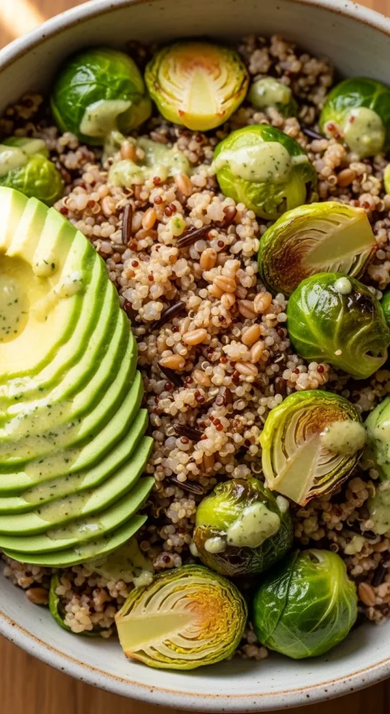 20. Sprout and Avocado Grain Bowl