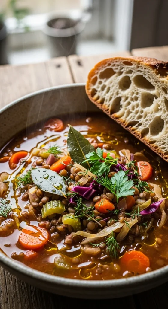 21. Lentil Cabbage Soup