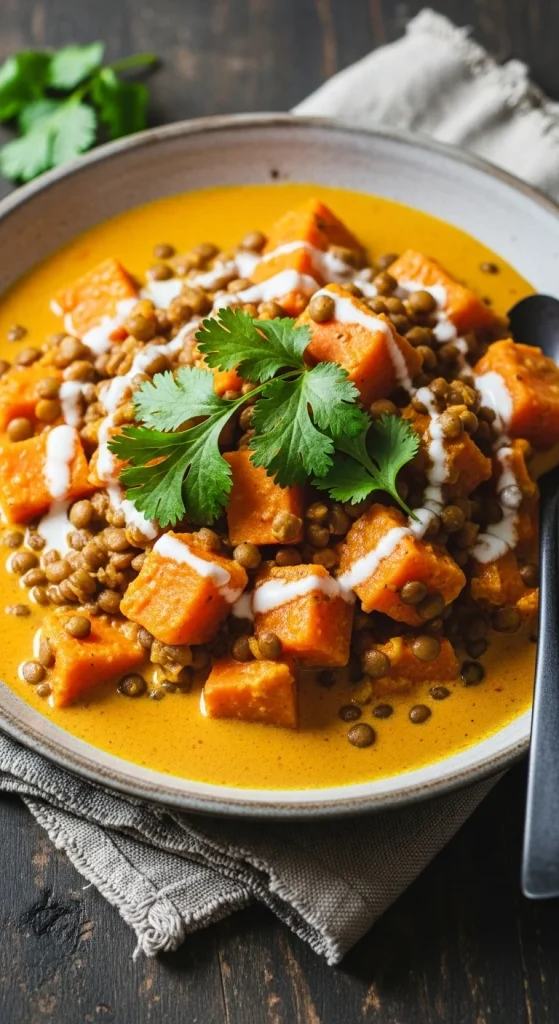 22. Lentil and Sweet Potato Curry