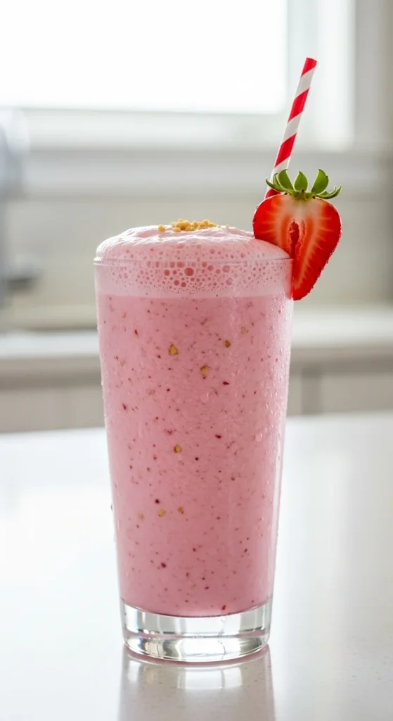 22. Strawberry Almond Milkshake