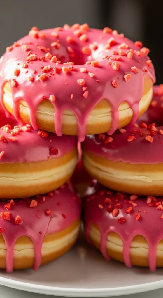 23. Vegan Strawberry Donuts