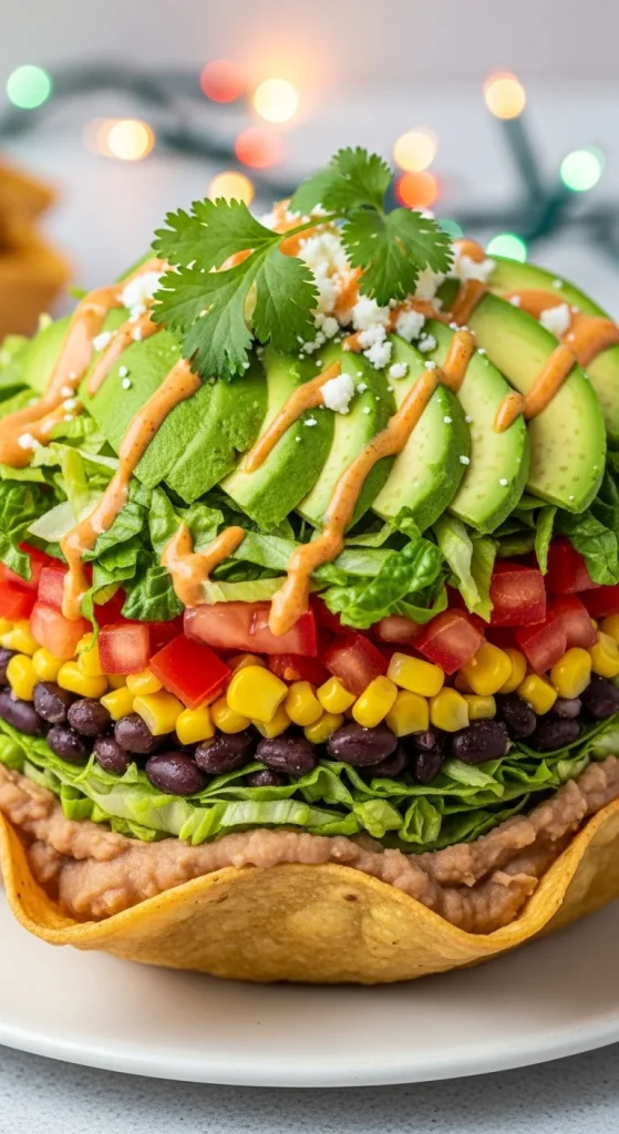 24. Taco Bean Avocado Salad