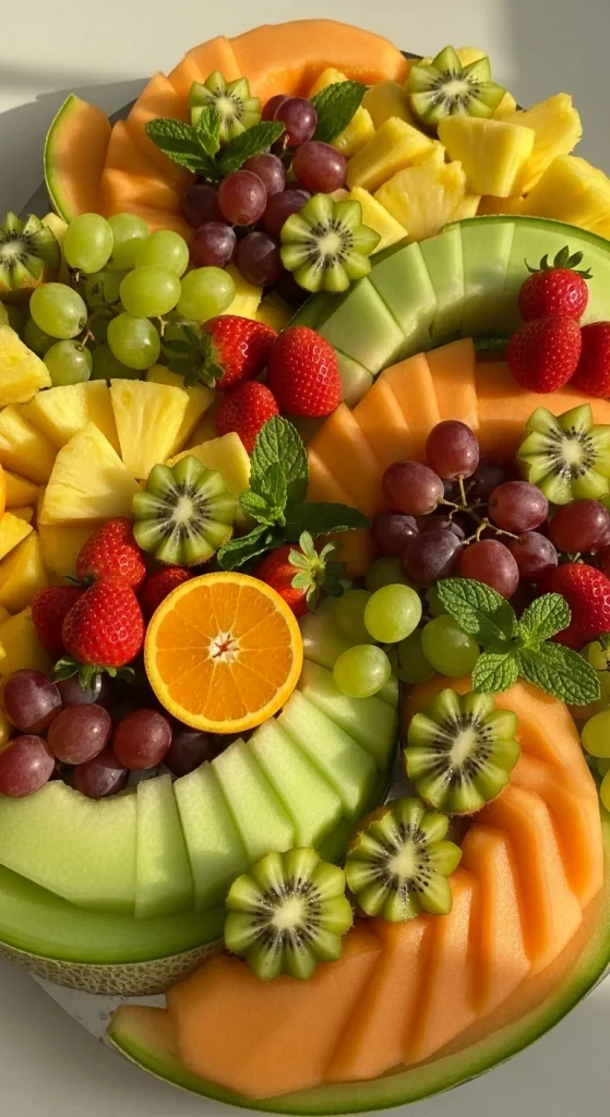 25. Fresh Fruit Platter with Mint