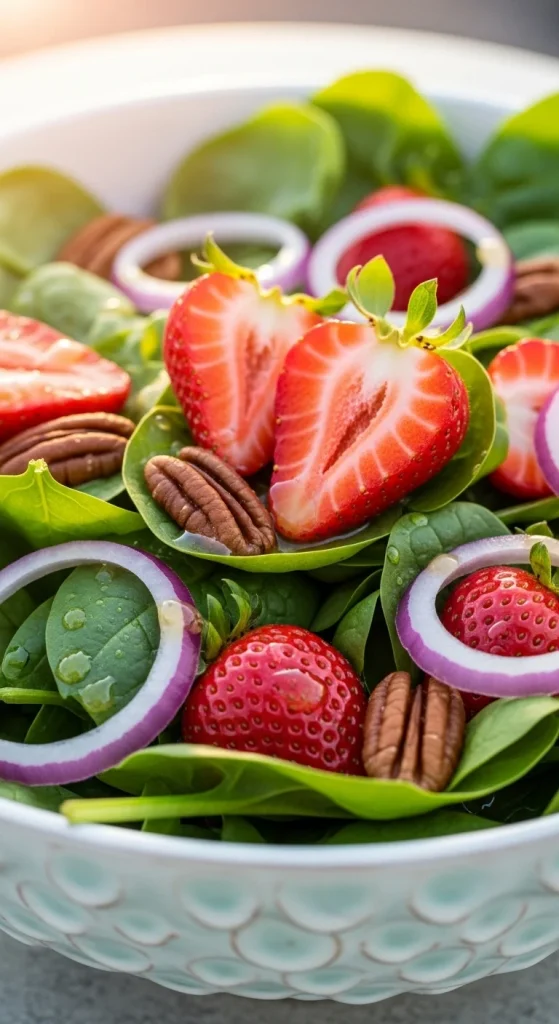 25. Spinach Strawberry Pecan Salad