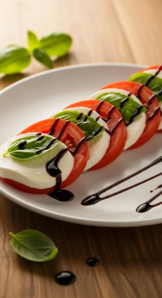 3. Caprese Balsamic Drizzle Salad