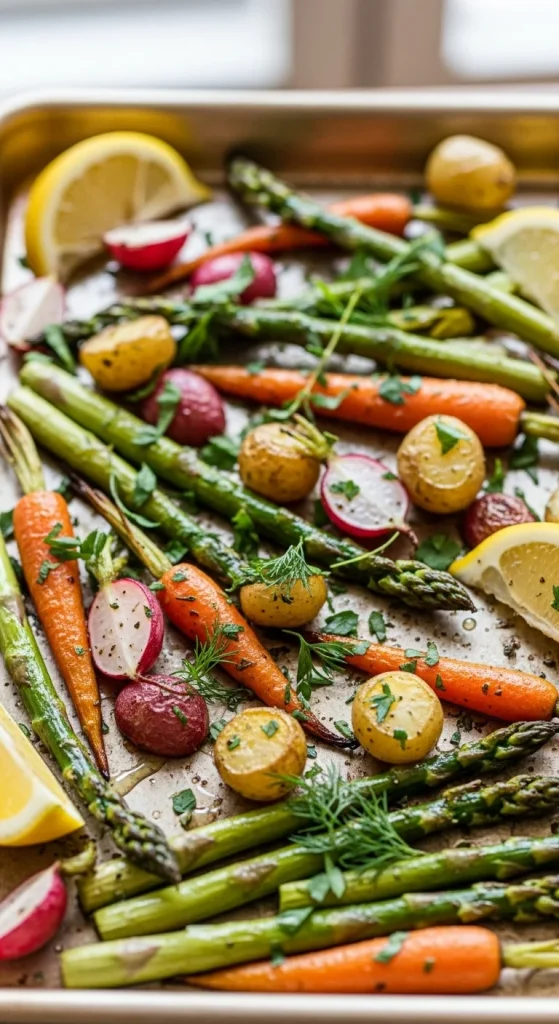 4. Roasted Spring Vegetable Medley
