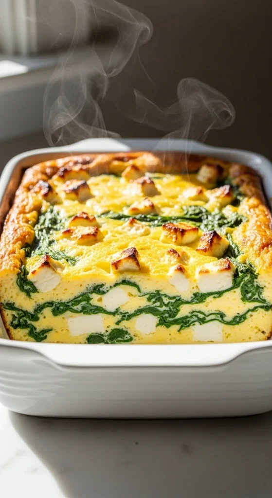 4. Spinach and Feta Breakfast Casserole