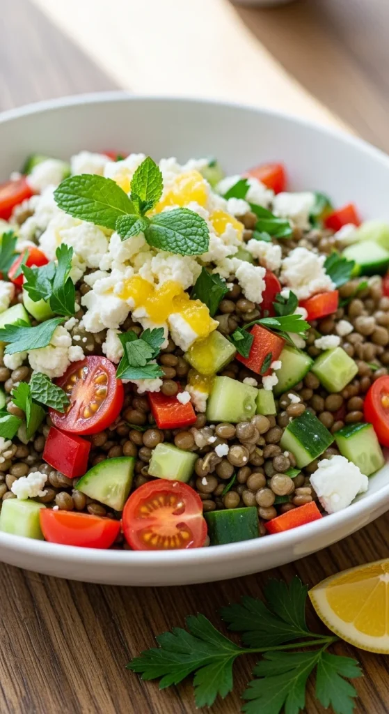 5. Mediterranean Lentil Salad