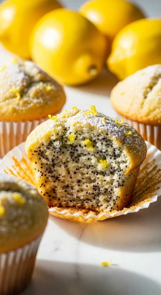5. Vegan Lemon Poppy Seed Muffins