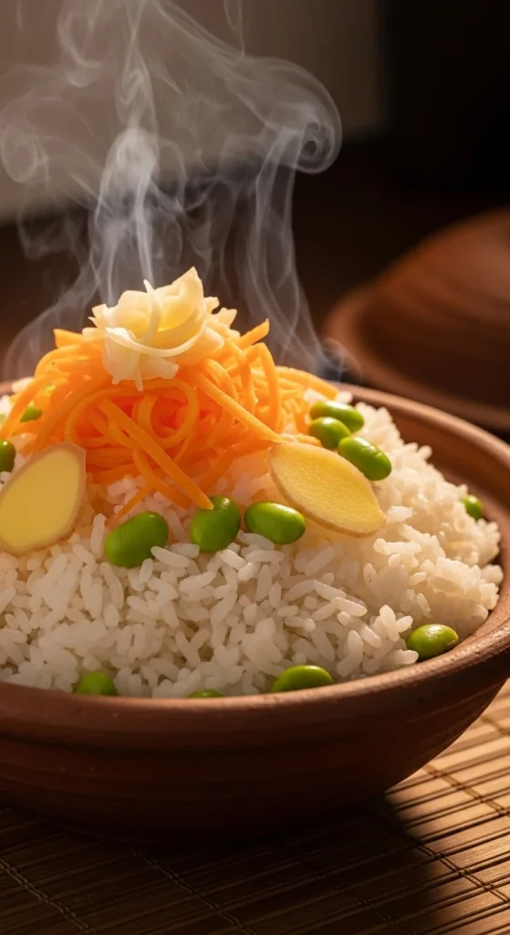 6. Carrot Ginger Rice Bowl