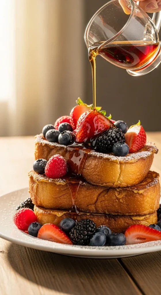 6. Vegan French Toast with Berries