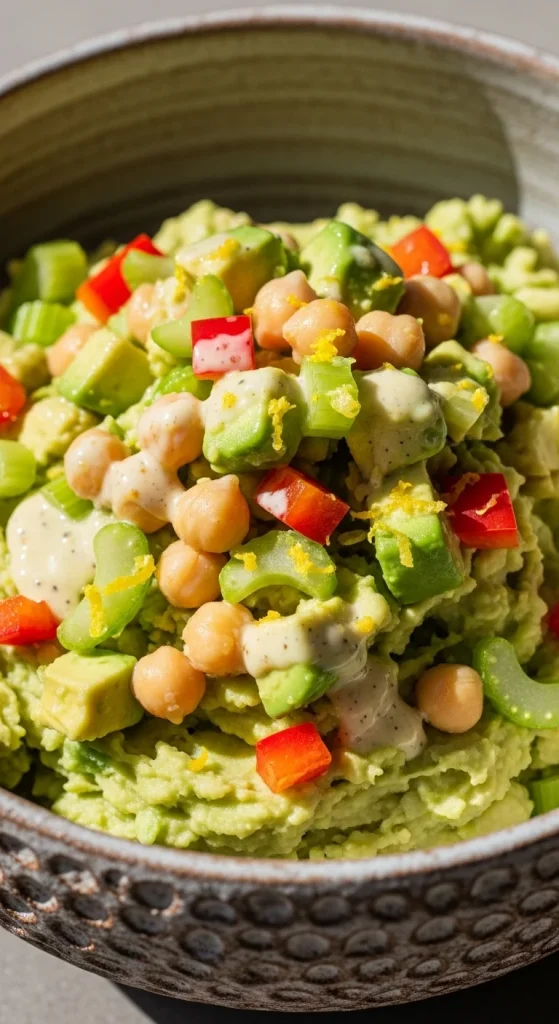 7. Chickpea Avocado Crunch Salad
