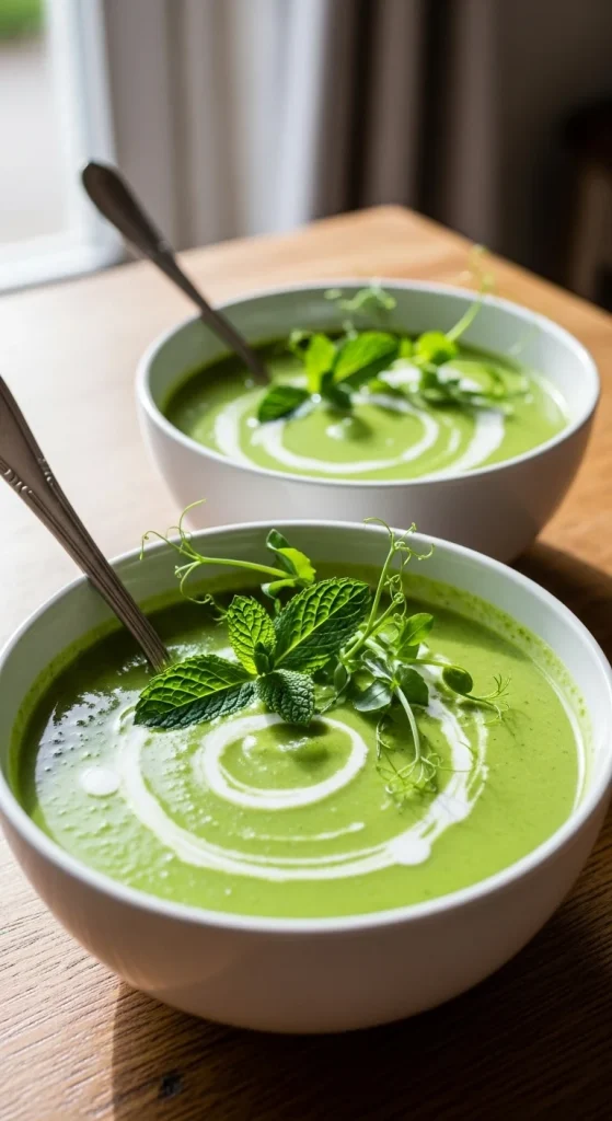 7. Spring Pea and Mint Soup