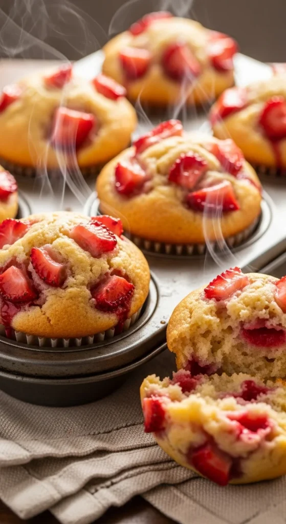 7. Vegan Strawberry Muffins