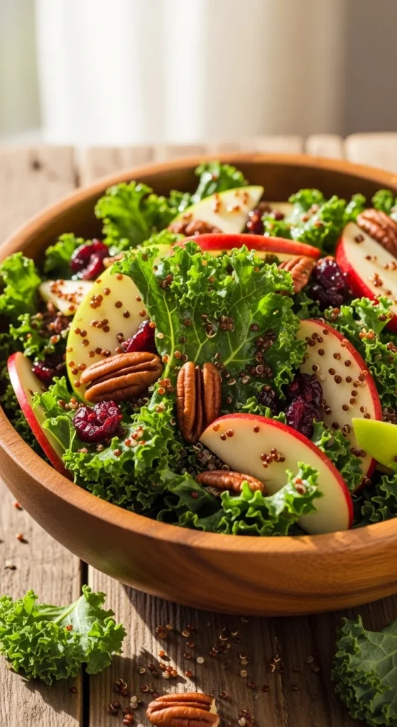8. Kale Quinoa Apple Salad