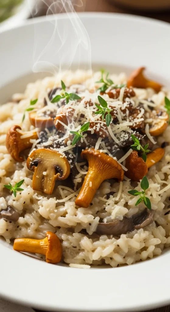 Cozy Meal Idea 3 Creamy Mushroom Risotto (Any Season Star)