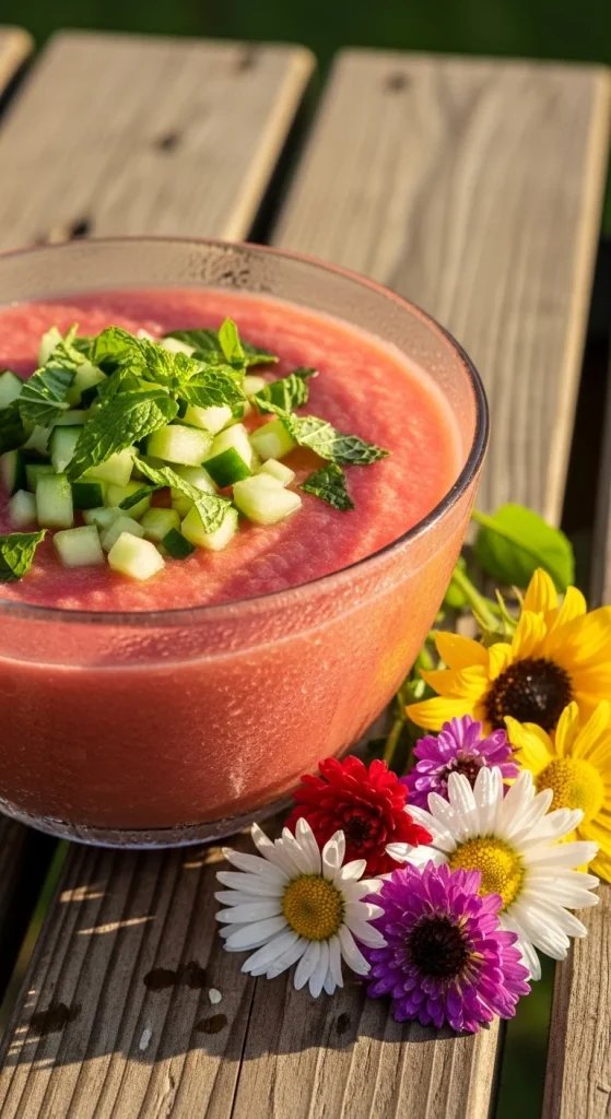 No-Cook Wonder Refreshing Watermelon Gazpacho