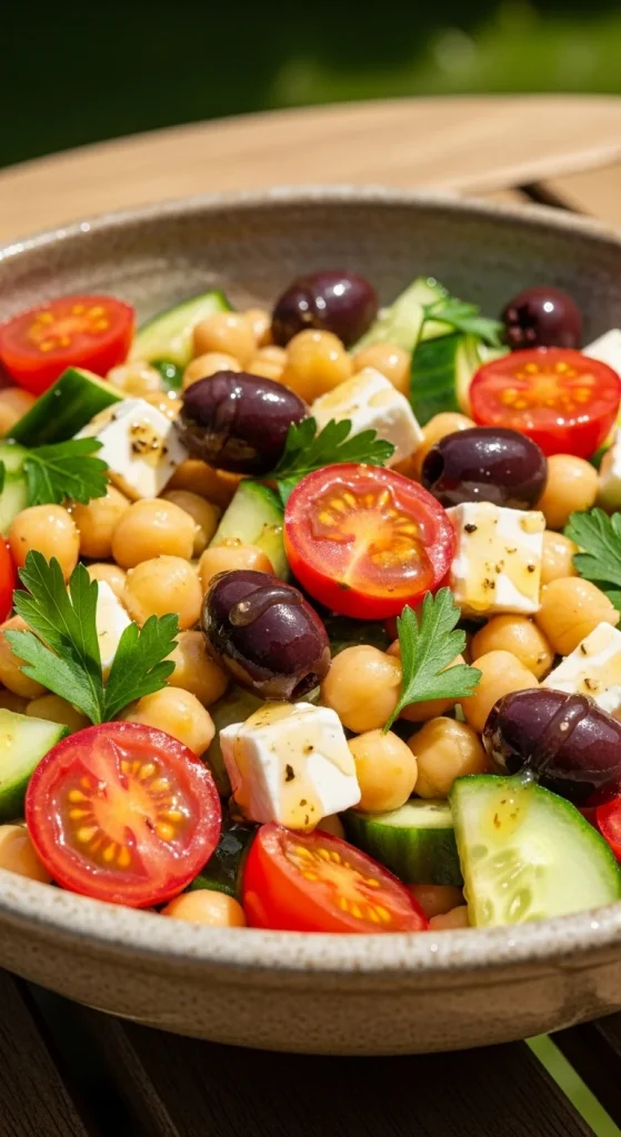 Recipe 1 Refreshing Mediterranean Chickpea Salad
