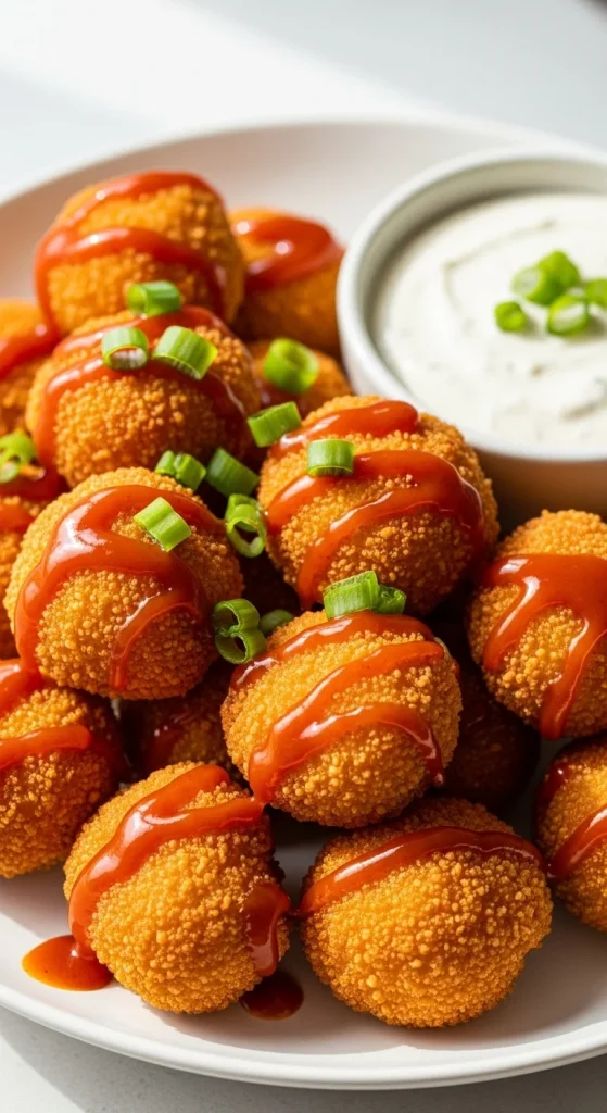1. Crispy Buffalo Cauliflower Bites