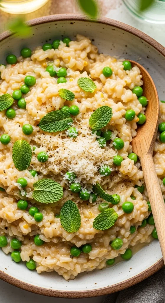 12. Pea and Mint Risotto