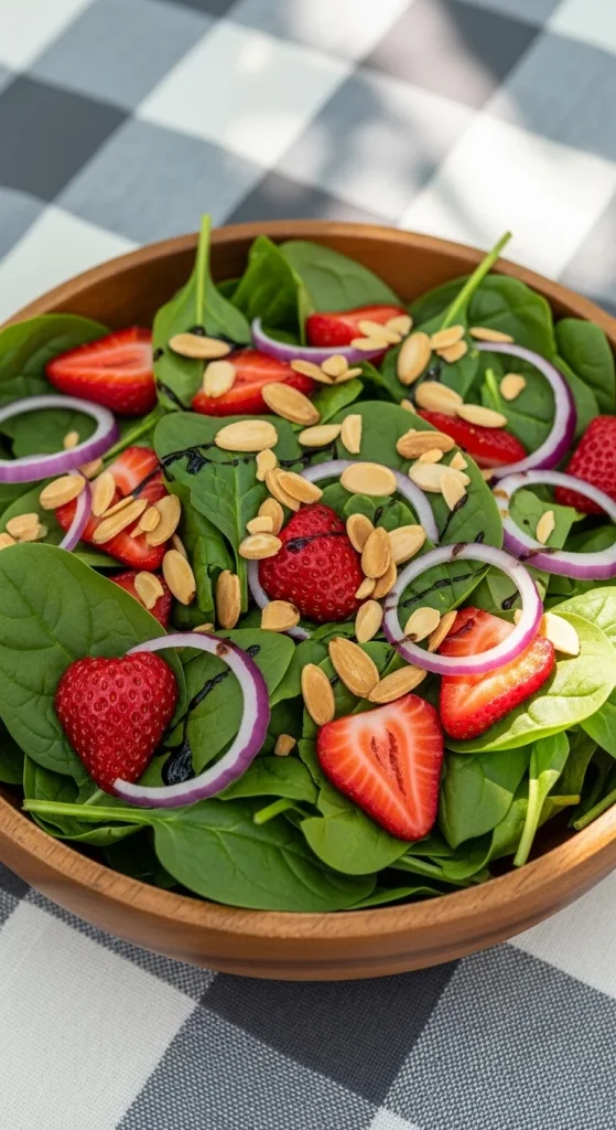 13. Strawberry Spinach Salad
